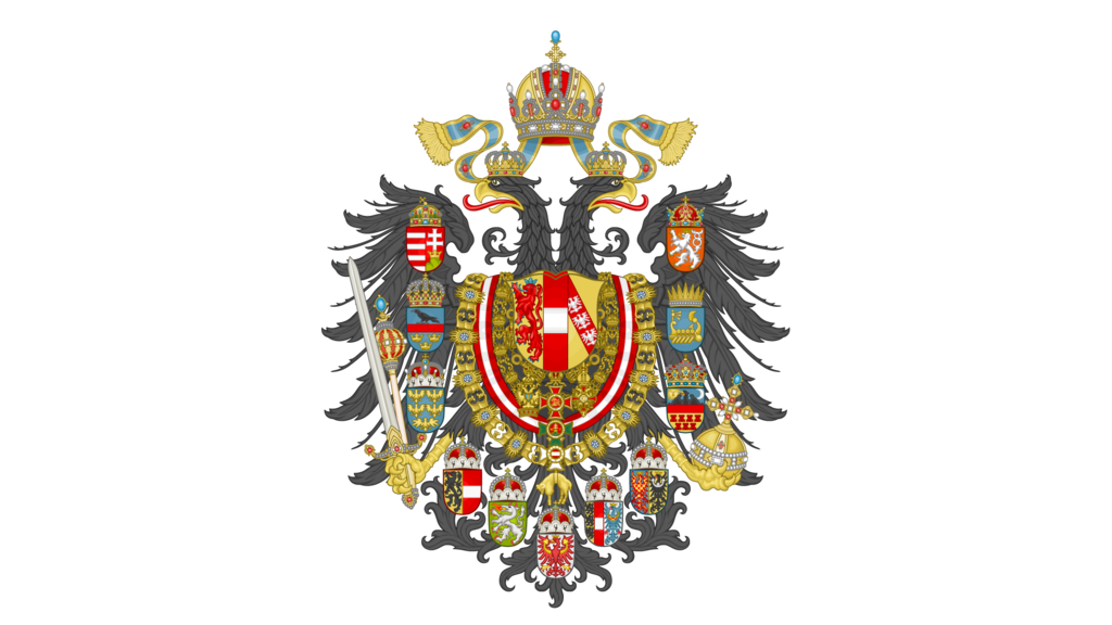 Medium Coat of arms of the Austrian Empire. Used until 1915 also for the Austro-Hungarian Empire.