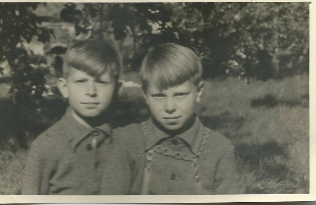 Flüchtlingskinder Manfred und Burkhard Heller (Brüder) aus dem Sudetenland