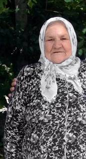 Photo of Bosniak woman Fata Orlović on the second day of Bajram, 29 July 2014